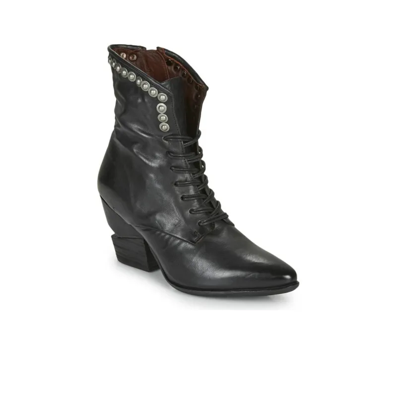 AirStep Tinget Lace Ankle Boots Women's Black-5