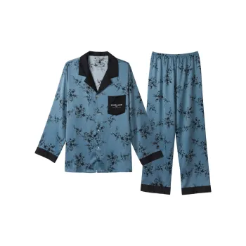 IIZZINI Pajama Set Men's Elm Leaf Plum