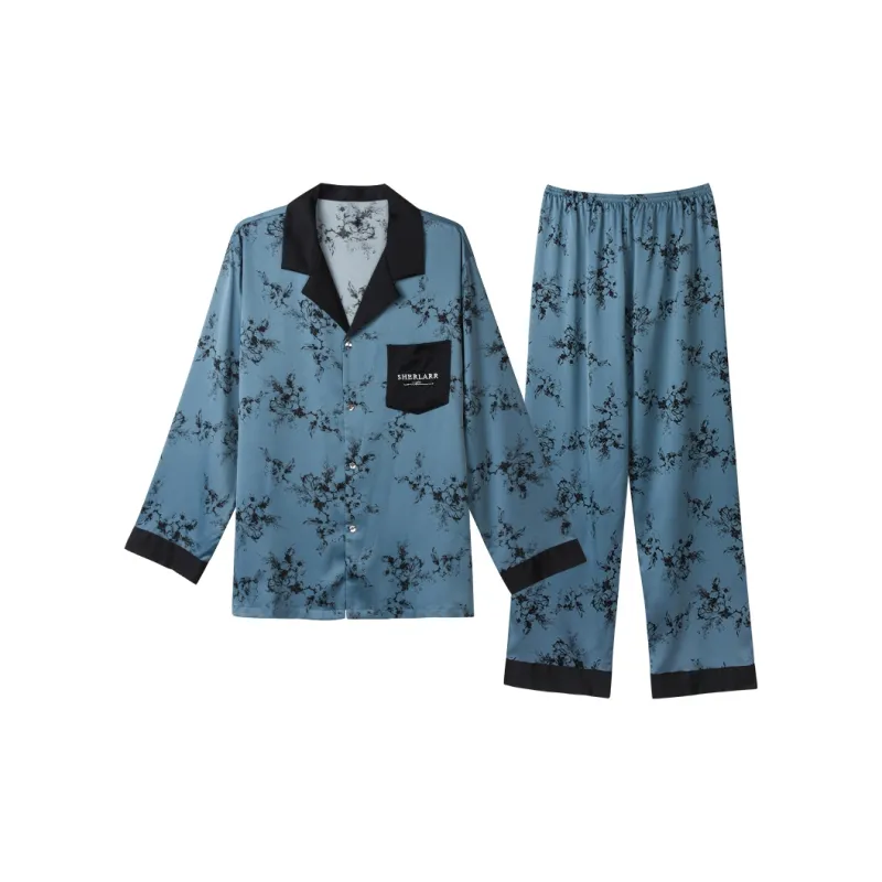 IIZZINI Pajama Set Men's Elm Leaf Plum-0