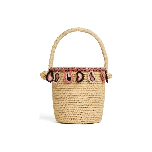 Alanui Paisley Motif Open Top Basket Bag
