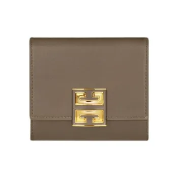 GIVENCHY Calfskin Wallet Women's Taupe