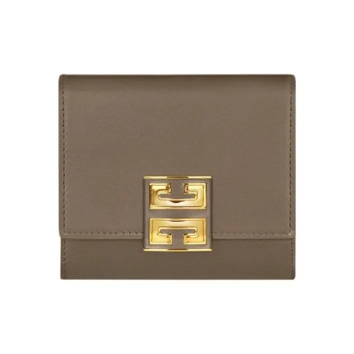 GIVENCHY Calfskin Wallet Women's Taupe-0