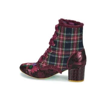 IRREGULAR CHOICE Toasty Toes Ankle Boots Women's Red