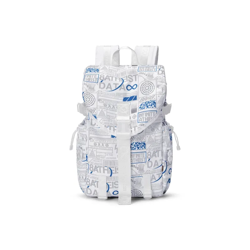 8atheist Polyester Backpack Portable Backpack Tubas Unisex Starry White-0