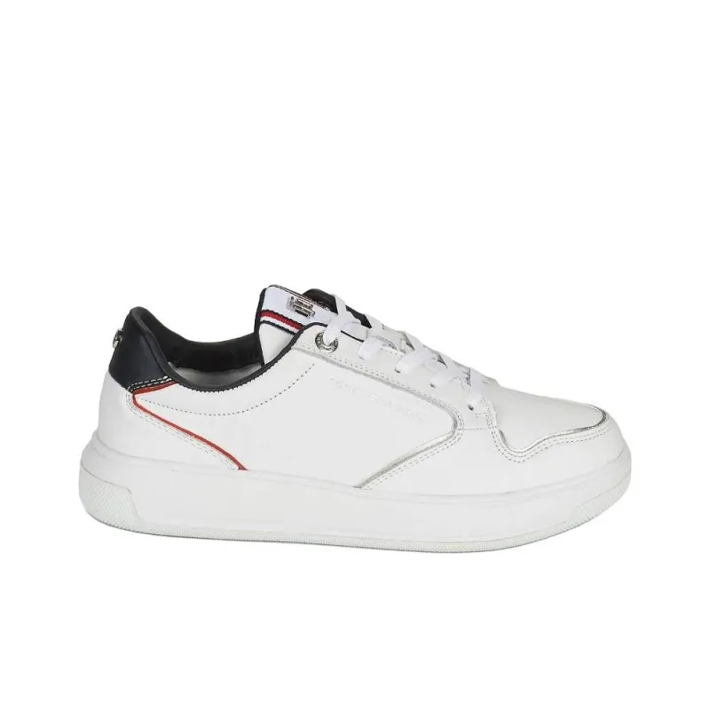 Tommy Hilfiger Low Top Skateboard Shoes Women's White-1