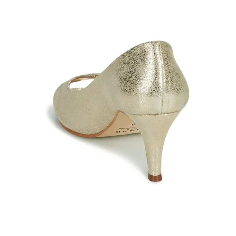 JONAK Slim Heel High Heels Women's Gold-4