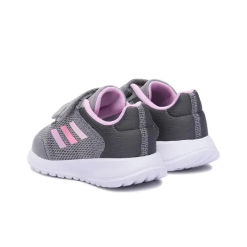 Adidas TENSAUR Anti-Slip Wear-Resistant Low-Top Casual Shoes Unisex Gray Pink-3