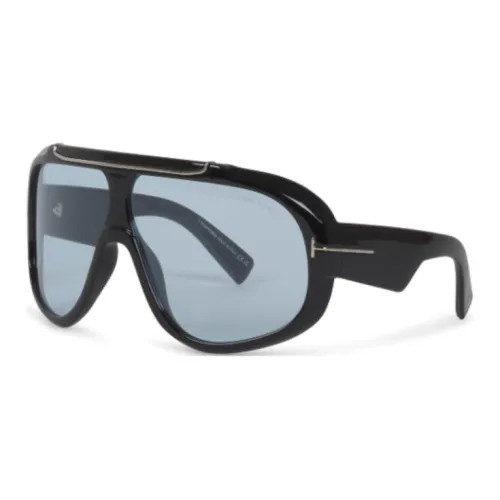 TOM FORD Irregular Shape Sunglasses Men's Black