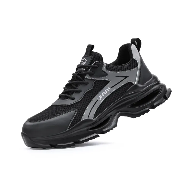 Blue Gull Shield Lightweight Rebound Low Top Outdoor Shoes Unisex Gray-2