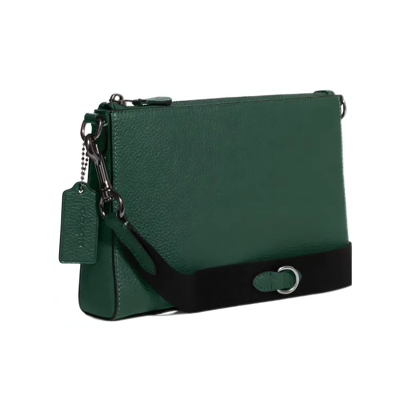 COACH Holden Pebbled Cow Leather Combo Bag Shoulder Bag Crossbody Bag Medium Size Women's Dark Green-1
