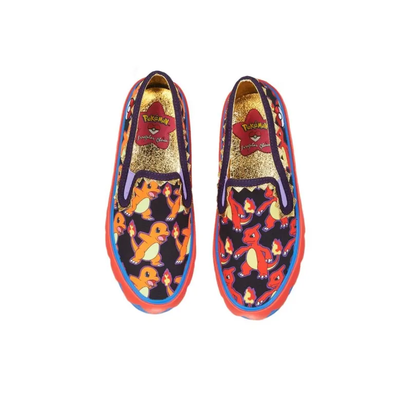 IRREGULAR CHOICE Low Top Casual Shoes Women's Orange Black-11