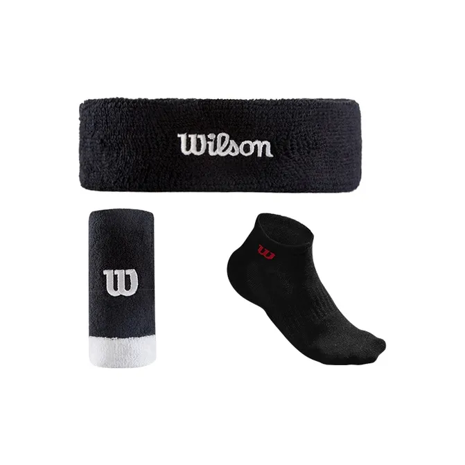 Wilson Sports Wrist Brace Protective Pack Of Two In Pairs Black Towel Material Unisex-6