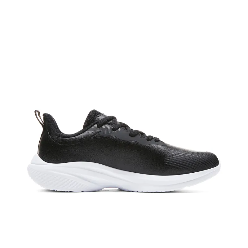 PEAK Running Shoes Women's Low Top Black/All White-1
