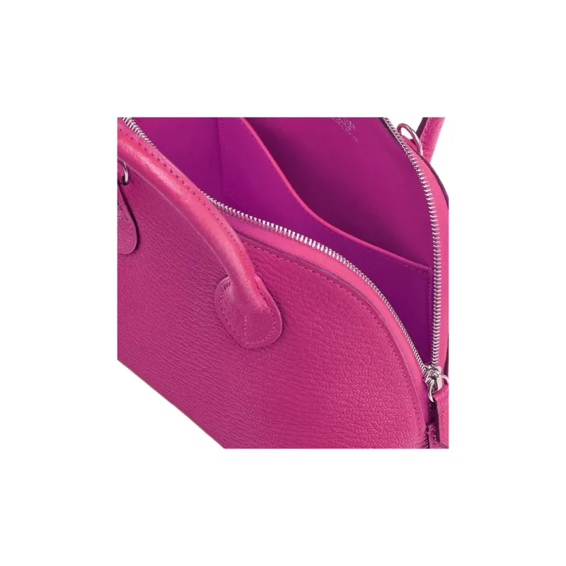 HERMES Bolide Mysore Goat Skin Bowling Bag Handbag Shoulder Bag Crossbody Bag Mini Women's 9I Magnolia Pink-3