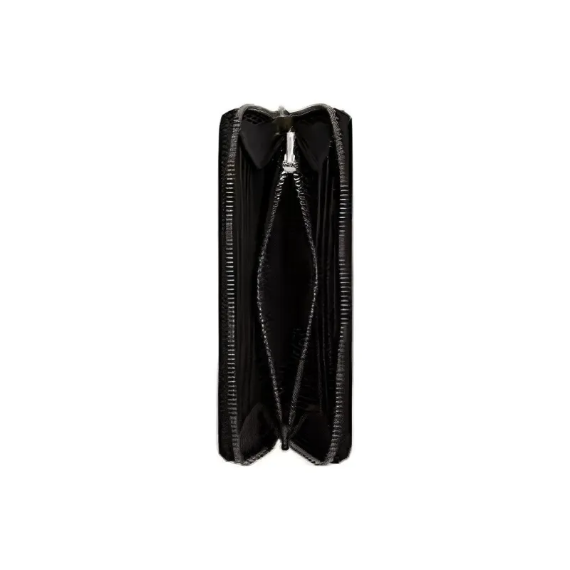 COACH Cow Leather Clutch Wallet Trumpets Men's Black-3