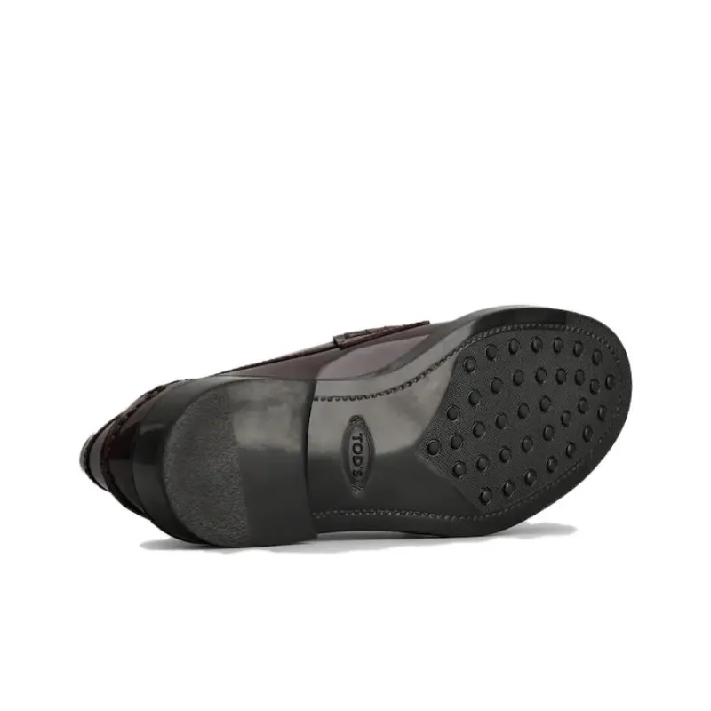 TOD'S Leather Penny Loafers-4