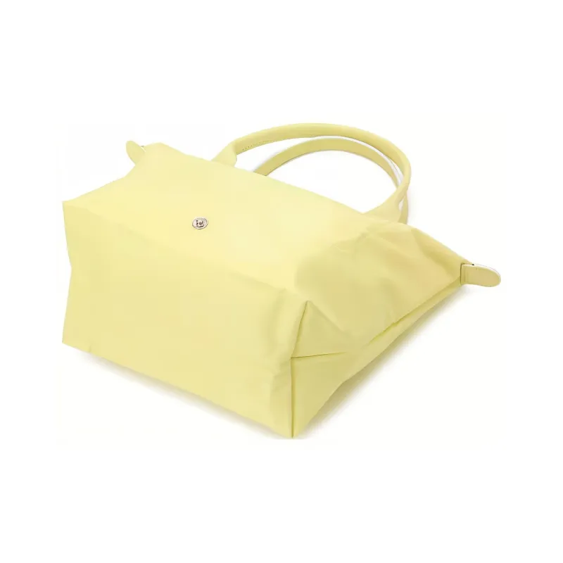LONGCHAMP Le Pliage Club Nylon And Leather Dumpling Bag Handbags Small Size Women's Yellow-1