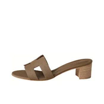 HERMES Oasis Stylish Sandals Women's Tan