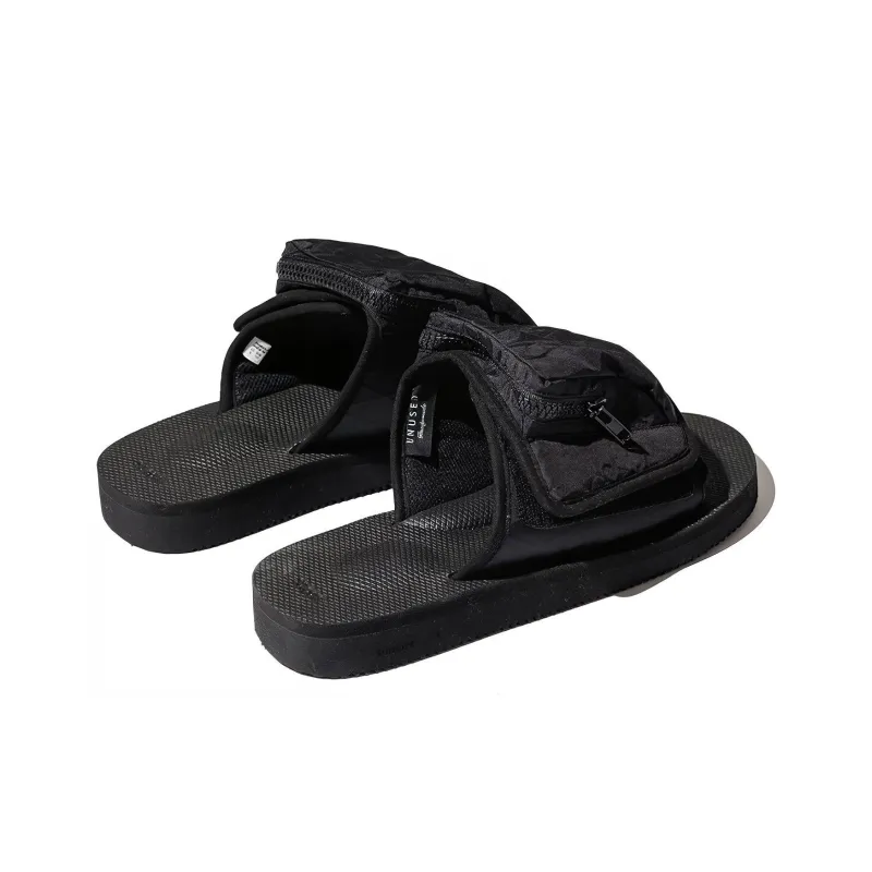 Unused x Suicoke Rubber Sole Slip-Resistant Slide Slippers Women's Black-2