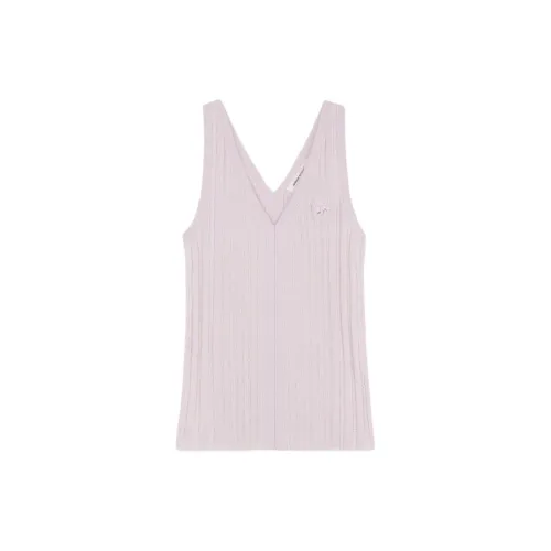 Maison Kitsune BABY FOX Series Tank Tops Women's Purple Lilac