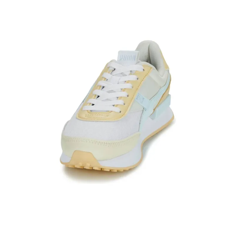 PUMA Future Rider Pastel Wns Abrasion Resistant Breathable Low Top Casual Shoes Women's Beige Yellow-3