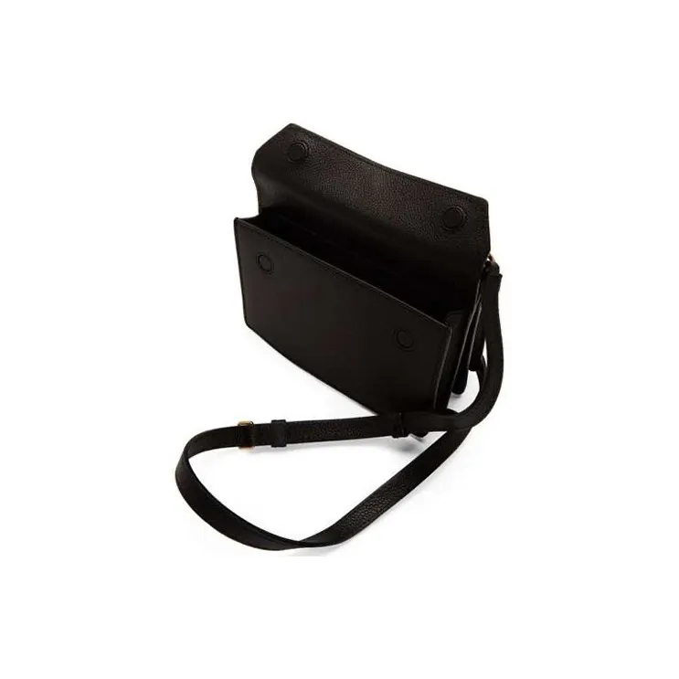 Burberry Title Cow Leather Messenger Bag Shoulder Bag Crossbody Bag Mini Women's Black-3