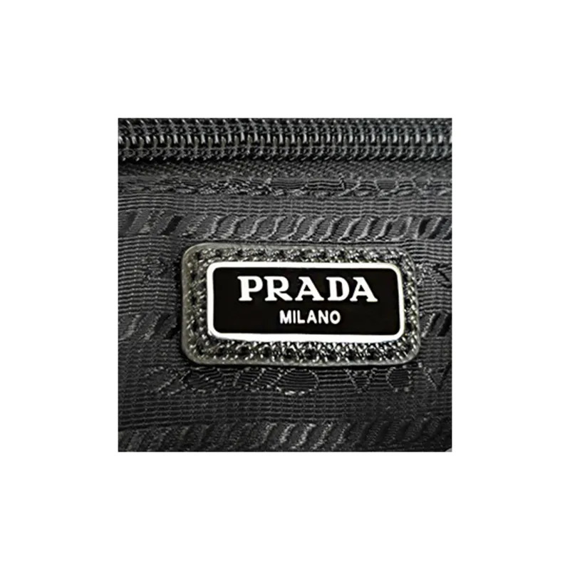 PRADA Nylon Makeup Bag Unisex Black-7