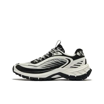 Erke Hung Feather Anti Slip Wear Resistant Low Top Casual Shoes Men's Panda Color Scheme