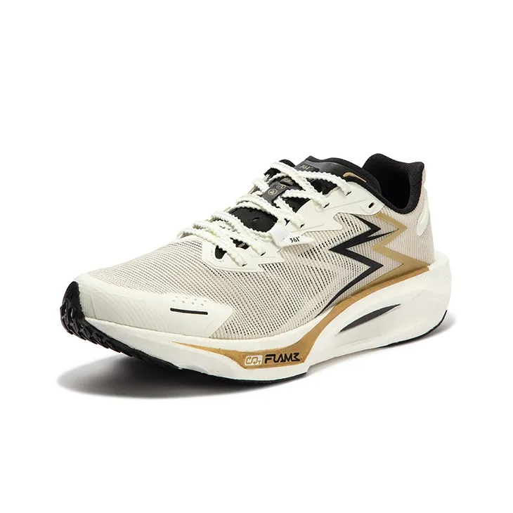 361° Speed 3 PRO Cushioning, Wear Resistant Low Top Training Running Shoes Unisex White Black-1