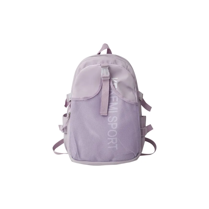 FAMAN Nylon Backpack Unisex White/Black/Purple/Green/Blue-5