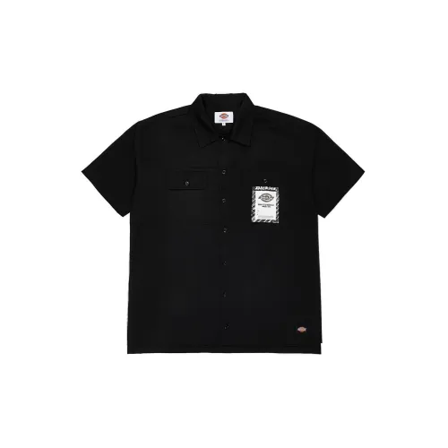 Dickies Men’s Short Sleeve Shirt Black Male