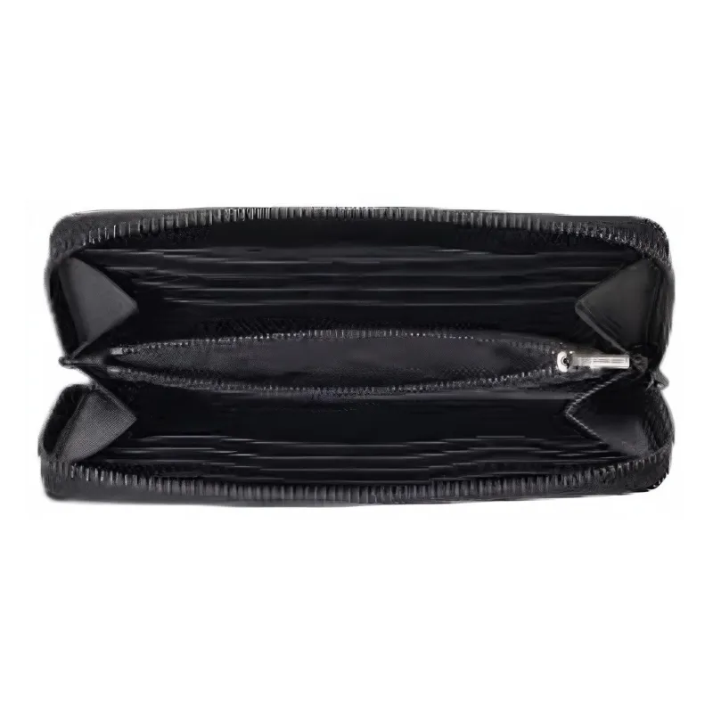 COACH Cow Leather Clutch Wallet Trumpets Men's Black-4