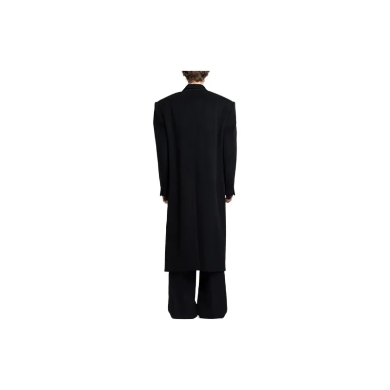 Balenciaga Collared Button Up Coat-2
