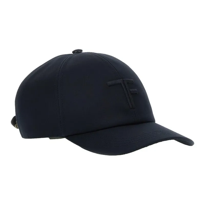 TOM FORD Logo Embroidered Curved Peak Baseball Cap-1