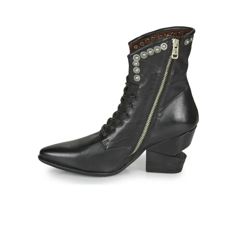 AirStep Tinget Lace Ankle Boots Women's Black-9