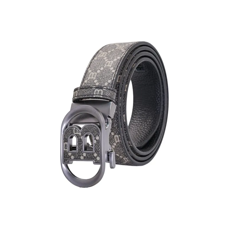 NINE NAIL Top Grain Cow Leather Genuine Leather Automatic Buckle Men's Belt Men's Width 3.5cm-10