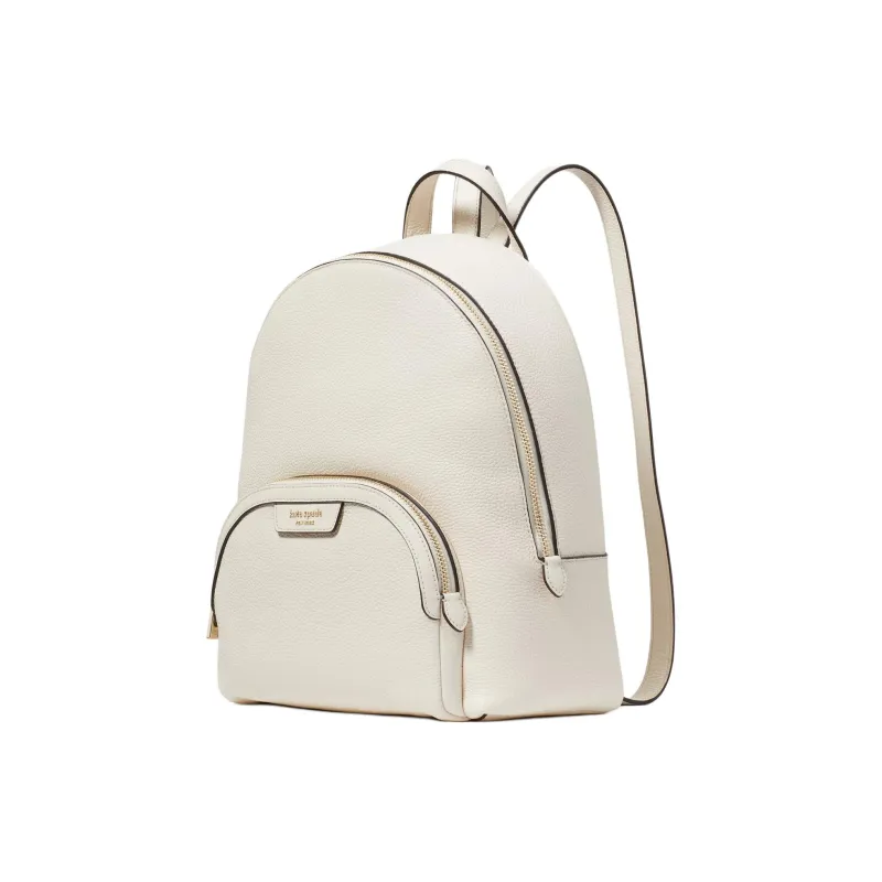 Kate Spade Hudson Leather Backpack Medium Size Women's Sheepskin In Paper Color-1