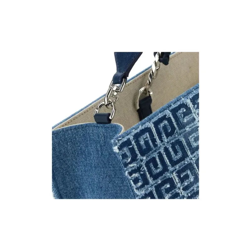 GIVENCHY Denim Tote Bag Shopping Bag Shoulder Bag Handbag Medium Size Men's Two-Tone-3