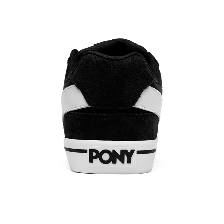 PONY Atop Coverage Wear Resistant Low Top Skateboard Shoes Unisex Black-3