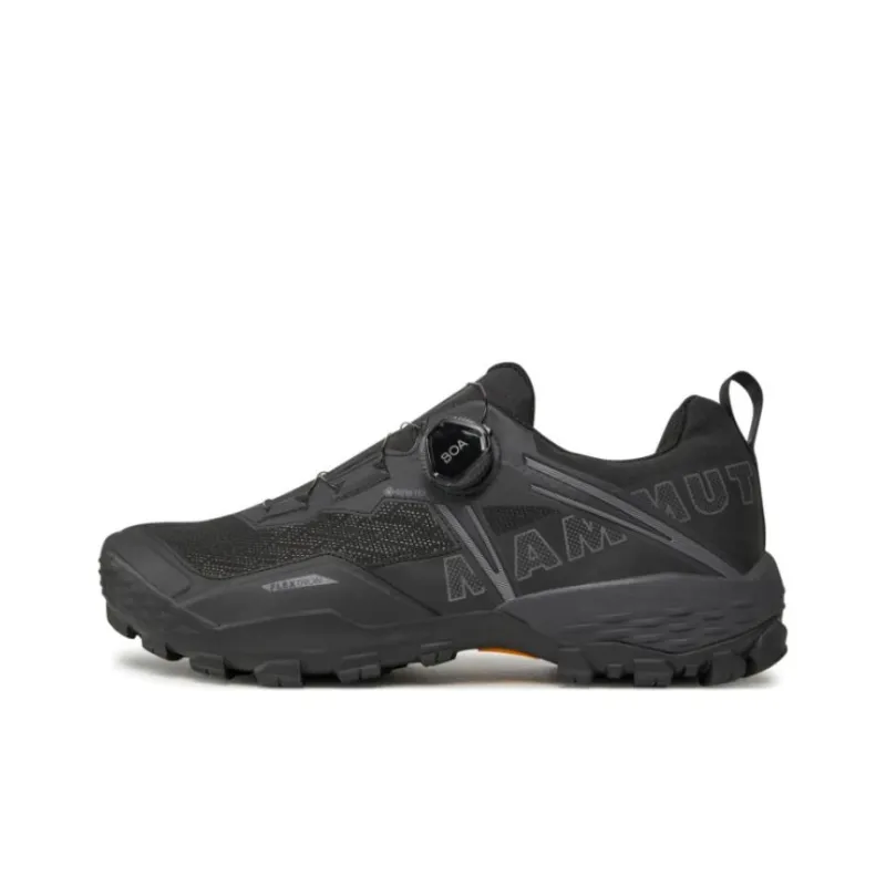 MAMMUT Ducan Boa Low Gt Cushioning, Wear Resistant Low Top Hiking Shoes Men's Black-0