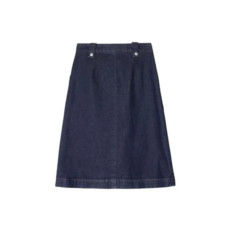 A.P.C Denim Short Skirts Women's Blue-1