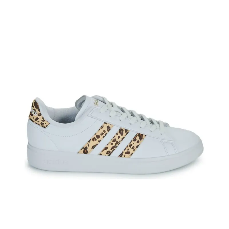 Adidas Grand Court 2.0 Cloud White Magic Beige Matte Gold Women's-11