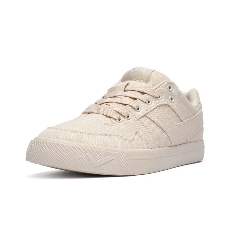 PONY Slip Resistant Cushioning Low Top Skateboard Shoes Unisex Beige-1