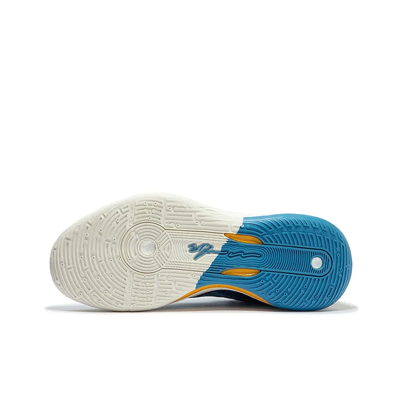 361° DVD2 Cushioning Anti Slip Wear Resistant Breathability Low Top Basketball Shoes Men's Blue-4