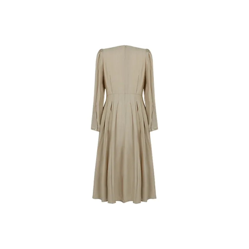 THE SEA LIFE Long Sleeved Dress Women's Tea Brown-1