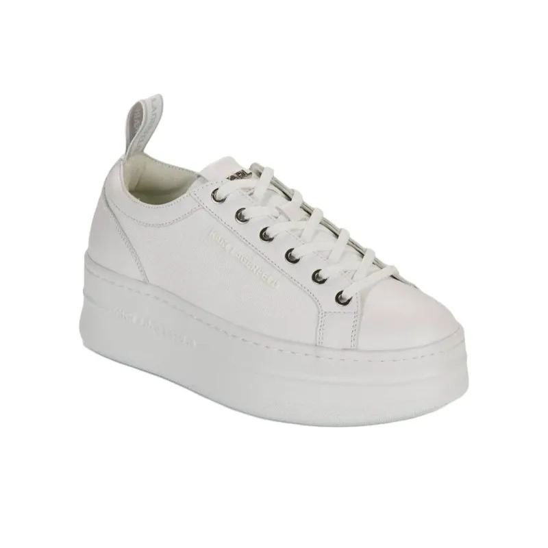KARL LAGERFELD Low Top Skateboard Shoes Women's White-4