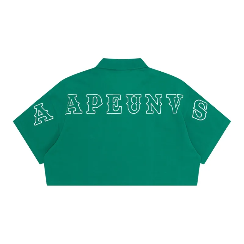 Aape By *A Bathing APE® Cropped Cotton Polo Shirt-1