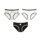 3 Pack, Ecru+Black+Milk White