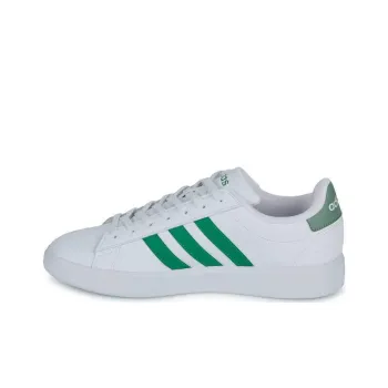 Adidas Neo GRAND COURT 2.0 Cushioning Wear Resistant Low Top Skateboard Shoes Men's White Green