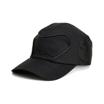 Adidas Recycled Polyamide Leather Metal Baseball Caps Men's Black